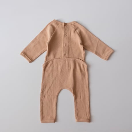 SUMMER & STORM BACK SNAP ROMPER - TAN