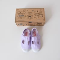 Cienta T STRAP SHOES lila/dyed 77(21(12.5cm)～24(14.5cm))