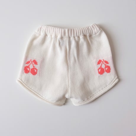 70%OFF Tocoto Vintage CHERRIES JACQUARD KNIT SHORTS OFF WHITE(9M,12M,18M,2Y)