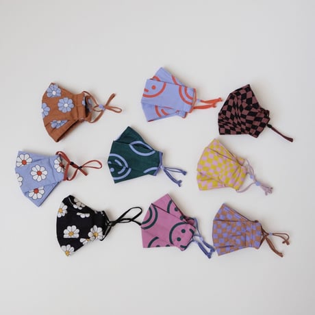 70%OFF BAGGU KIDS FABRIC MASK SET LOOP HAPPY