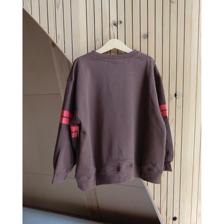 50%OFF 2-3Yラスト1点 EXTRA-EXTRA VARSITY STRIPE CREWNECK - CHOC