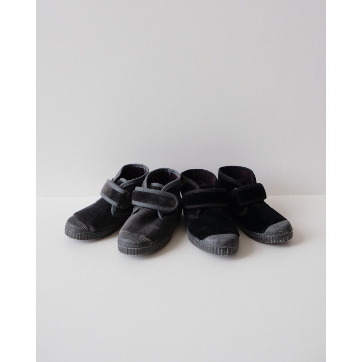 Cienta VELCRO HIGH-CUT SNEAKER black / velour 9
