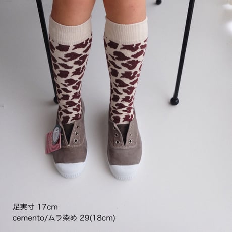 Cienta DECK SHOES cemento/ムラ染め(21(12.5cm)22(13cm))
