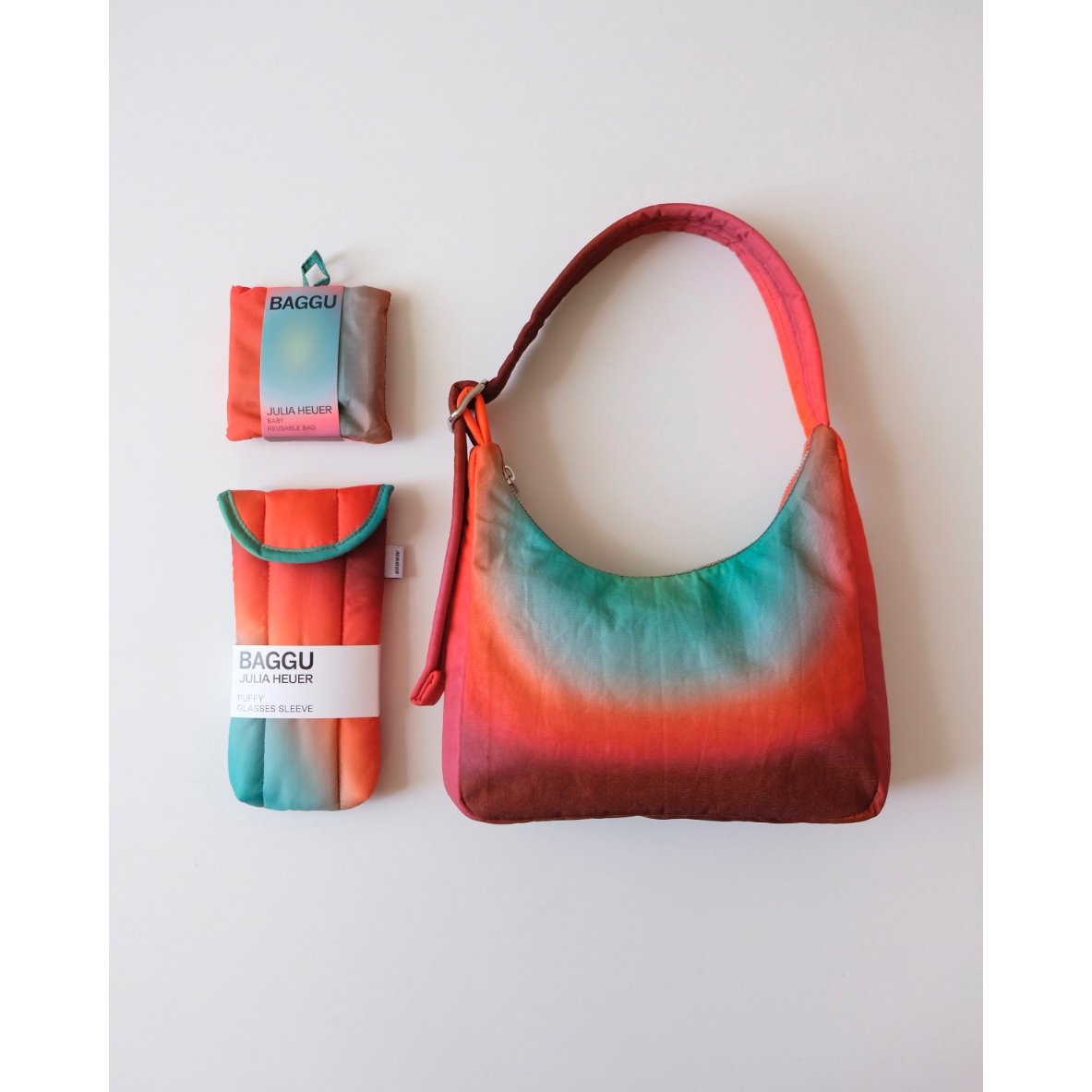 BAGGU×Julia Heuer Mini Nylon Shoulder Bag Rain 