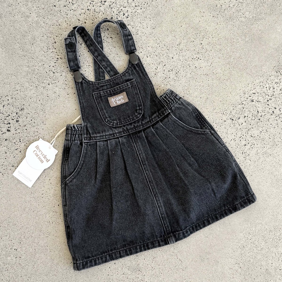 Twin Collective BOWIE DRESS - WASHED BLACK(1) |