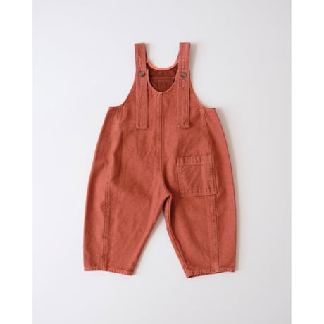 50%OFF KOTER KAI OVERSIZED BLUE DENIM DUNGAREES Fusion Coral(3-4y,4-5y)