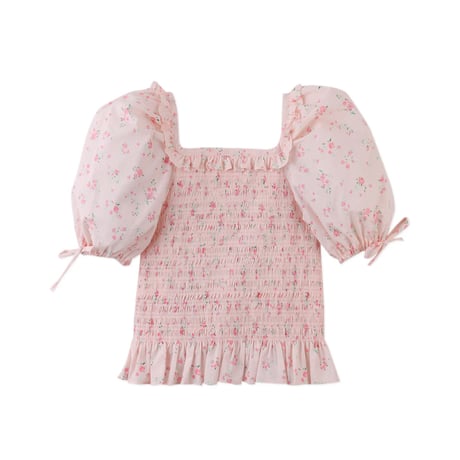 40%OFF 4Yラスト1点 Gingersnaps Priscilla Smocked Top with Puff Sleeves