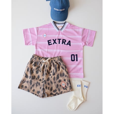 18-24Mラスト1点 EXTRA-EXTRA Terry Shorts Leopard