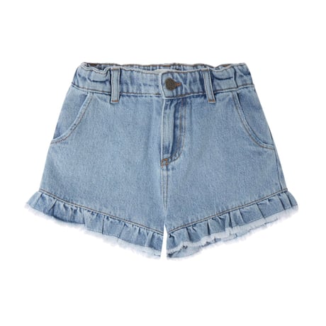 Tocoto Vintage GIRL'S BLUE DENIM SHORTS BLUE