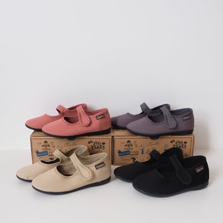 Cienta ONE STRAP BALLET SHOES antracita 500A(23(14cm)～36(22.5cm))