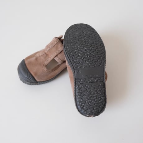 Cienta T STRAP SHOES beige/ムラ染め N77777(21(12.5cm)～23(14cm),26(16cm),29(18cm)～34 (21cm))