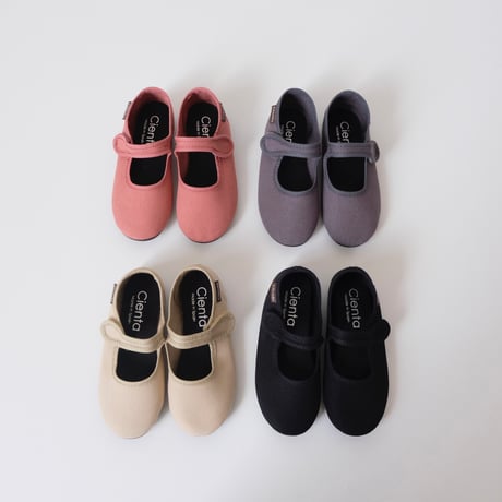 Cienta ONE STRAP BALLET SHOES antracita 500A(23(14cm)～36(22.5cm))