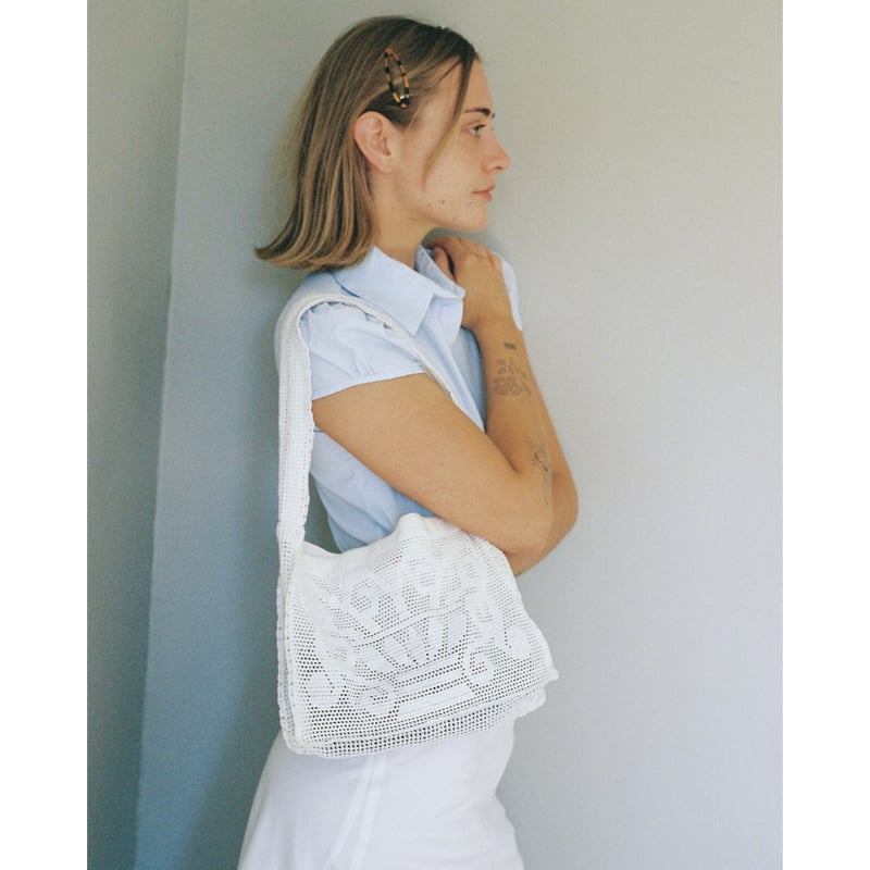 Nananita FOUNTAIN CROCHET BAG - DOVE | UNO babe