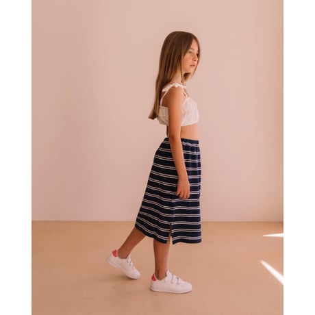 40%OFF 6-7yラスト1点 We are Kids JUPE LEE NAVY STRIPES