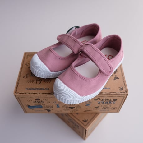 Cienta VELCRO ONE STRAP SHOES rosa/dyed(21(12.5cm)22(13cm))