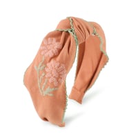 Gingersnaps GIRLS ABBY HEADBAND WITH EMBROIDERY & CROCHET TRIMMINGS