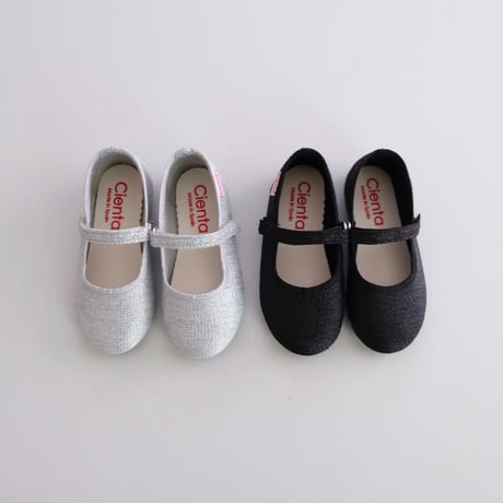 25(15cm)ラスト1点 Cienta ONE STRAP BALLET SHOES black 96013