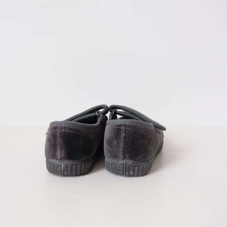Cienta VELOUR VELCRO ONE STRAP SHOES grey / velour 956(21(12.5cm)～34(21cm))