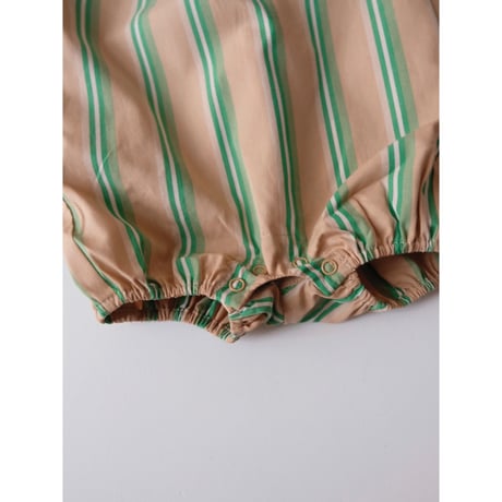 KOTER JULES ROMPER BEIGE STRIPE(12-18m,18-24m,2-3y)
