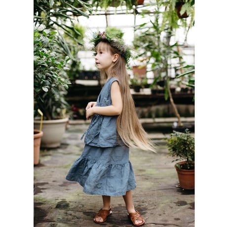 50%OFF LA PETITE ALICE Linen Skirt Amie(92-98,98-104)