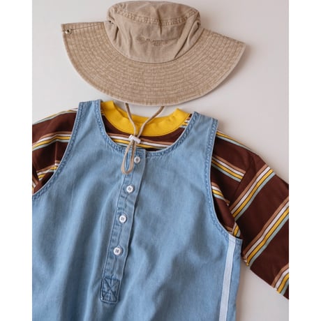 Twin Collective Ozzie Overall - Side Stripe Blue(3y(2-3),4y)