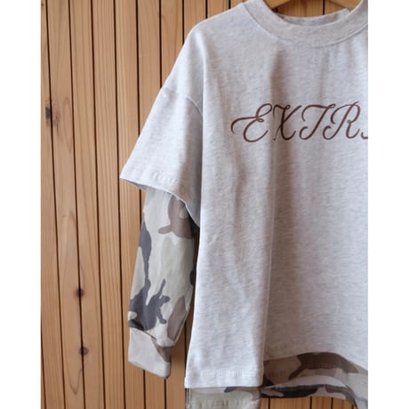 EXTRA-EXTRA EXTRA DOUBLE TEE - MARLE/CAMO(2-3Y,8-9Y)
