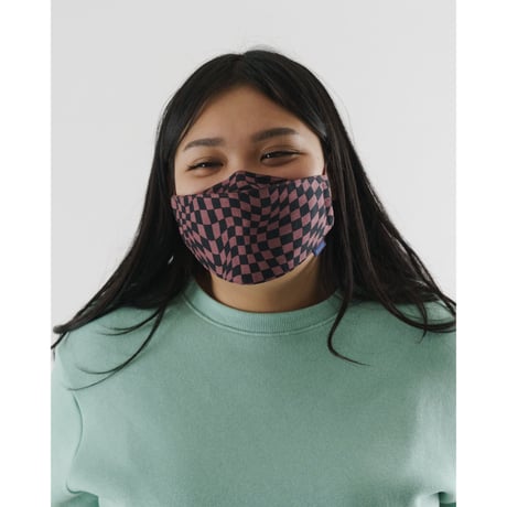 70%OFF BAGGU FABRIC MASK SET LOOP TRIPPY CHECKERS
