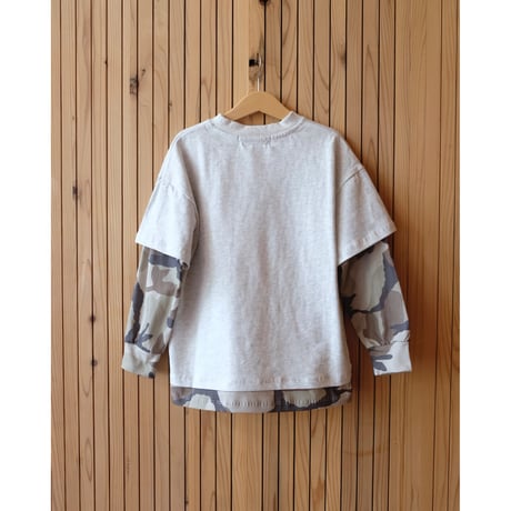 EXTRA-EXTRA EXTRA DOUBLE TEE - MARLE/CAMO(2-3Y,8-9Y)