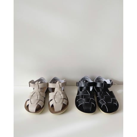 Salt-Water SANDALS SHARK Black(CH7(15cm)～CH12(19cm))