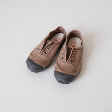 Cienta DECK SHOES beige/ムラ染め N70777(26(16cm),29(18cm)～31(19cm),33(20.5cm)～36(22.5cm))