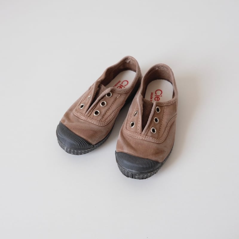 Cienta DECK SHOES beige/ムラ染め N70777(25(15cm)～37