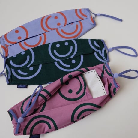 70%OFF BAGGU FABRIC MASK SET LOOP HAPPY