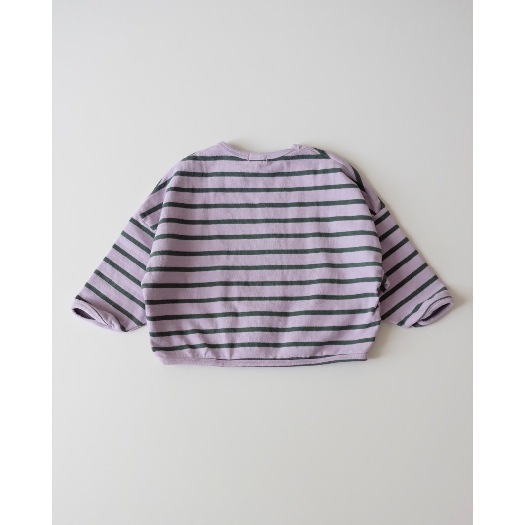 ZIGGY ZAZA row row pullover lilac stripe | UNO