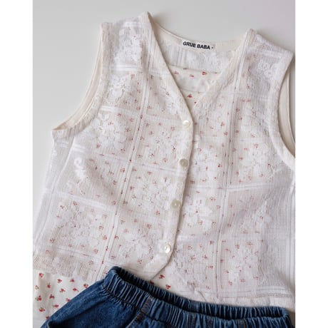 Cookies & Cream Vest(全2色/JS(120-130cm)JM(130-140cm)JL(140-150cm))