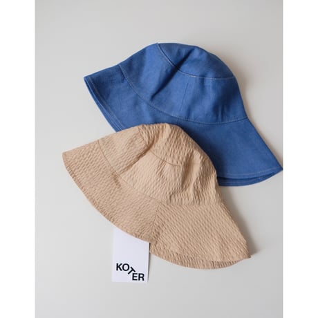 70%OFF 1-2yearsラスト1点 KOTER JAMIE BUCKET HAT Beige seersucker