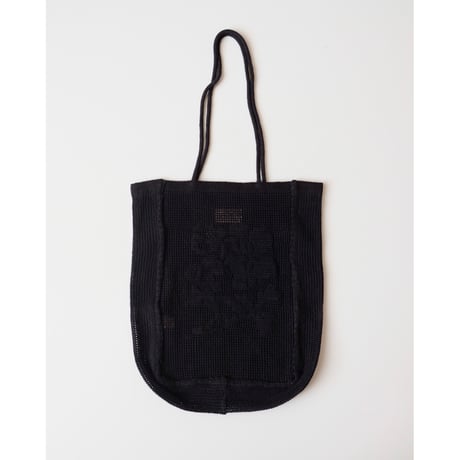 Nananita ROSE CROCHET BAG - BLACK