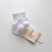 80%OFF Condor Perle short socks with pompoms(00(7.5-9cm))