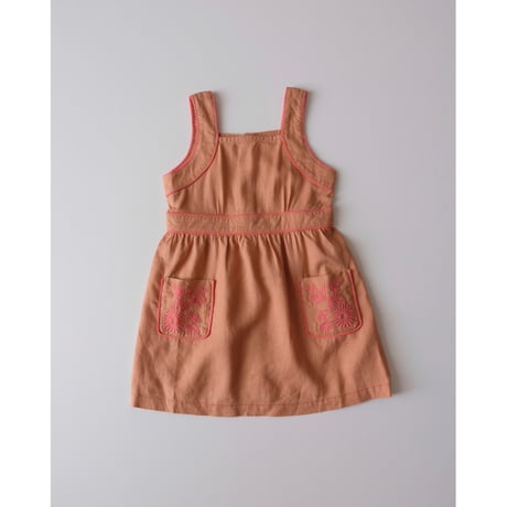 70%OFF Gingersnaps GIRLS OLGA DRESS WITH POCKETS AND EMBROIDERED(4Y)