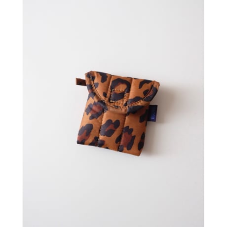 BAGGU Puffy Earbuds Case Leopard