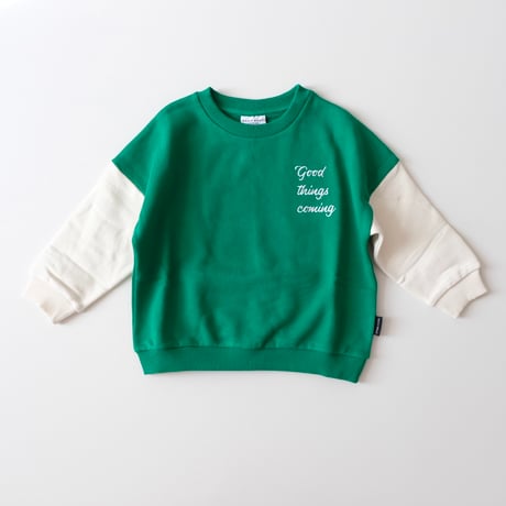 70%OFF Daily Brat GOOD THINGS COMING SWEATER GREEN(2-3Y,3-4Y)