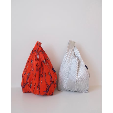 BAGGU Pleated Baggu Red Snapdragon