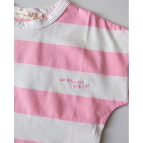 Twin Collective Stripe Tee - Candy Pink(1,4,6)