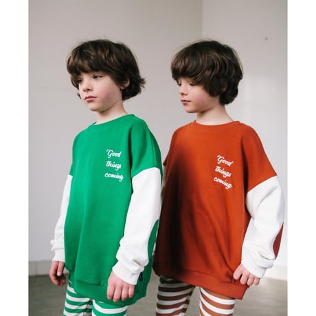 70%OFF Daily Brat GOOD THINGS COMING SWEATER GREEN(2-3Y,3-4Y)