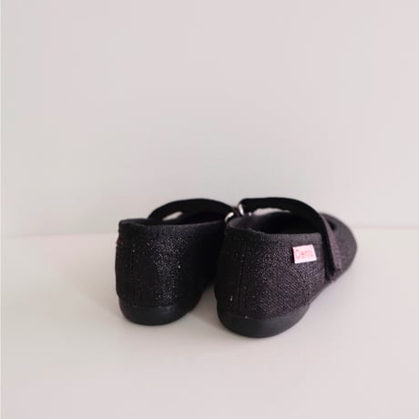 25(15cm)ラスト1点 Cienta ONE STRAP BALLET SHOES black 96013