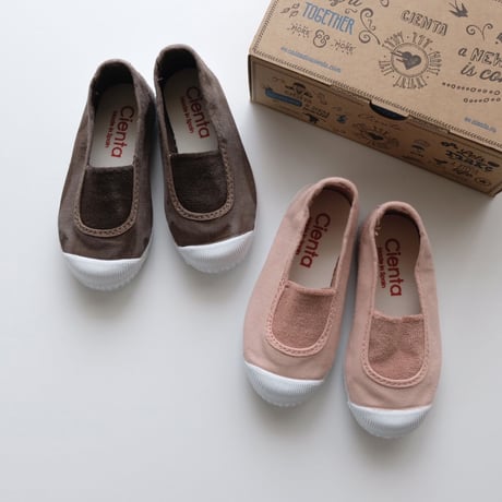 Cienta SLIP-ON SHOES nogal/ムラ染め(23(14cm)24(14.5cm)25(15cm))