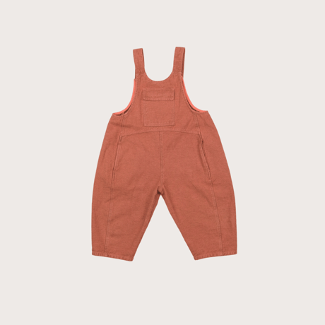 50%OFF KOTER KAI OVERSIZED BLUE DENIM DUNGAREES Fusion Coral(3-4y,4-5y)