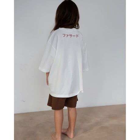 70%OFF Façade Hana wide SS tee - Off-white(1-2y,4-6y)