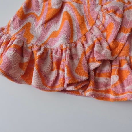 70%OFF 10Yサイズラスト1点 M´A Kids TERRY WAVY PRINT SHORT SKIRT