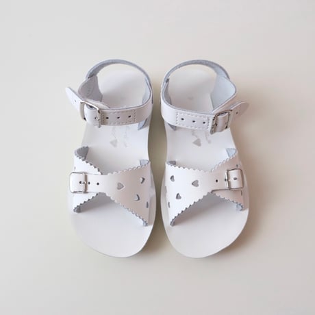 Salt-Water SANDALS SWEETHEART White(CH6(14cm)～YTH2(21.5cm))
