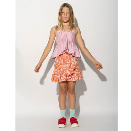 70%OFF 10Yサイズラスト1点 M´A Kids TERRY WAVY PRINT SHORT SKIRT